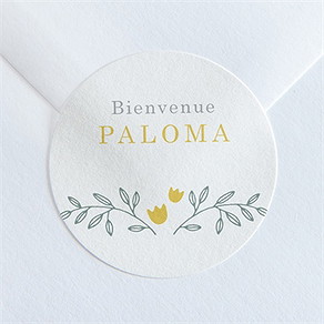 Sticker naissance belle annonce