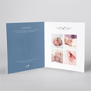 Faire-part naissance profil craquant - Intérieur du faire-part