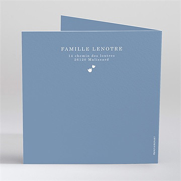 Faire-part naissance profil craquant - Dos du faire-part