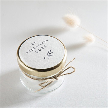 Sticker mariage feuillages - Mise en situation