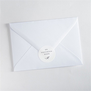 Sticker mariage feuillages - Mise en situation