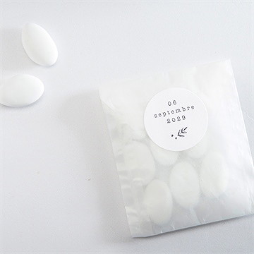 Sticker mariage feuillages - Mise en situation