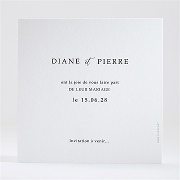 Save the Date mariage belle esquisse - Dos de la carte