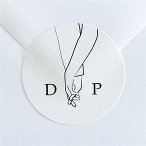 Sticker mariage belle esquisse