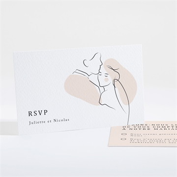 Carton réponse mariage tendres