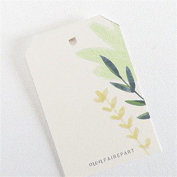 Etiquette mariage univers végétal - Dos de l'étiquette