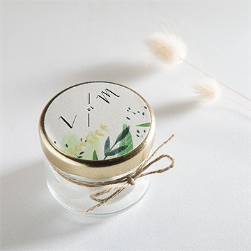 Sticker mariage univers végétal - Mise en situation