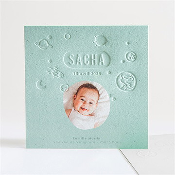 Faire-part naissance sa petite planète