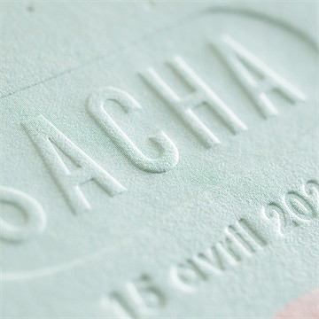 Faire-part naissance sa petite planète - Détail du faire-part