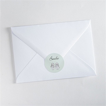 Sticker naissance so cute - Mise en situation