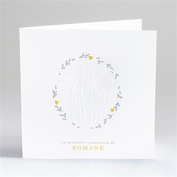 Faire-part communion profilé