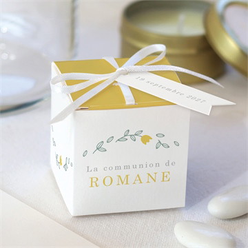 Boîte de dragées communion profilé