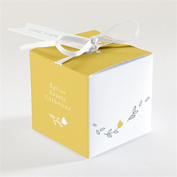 Boîte de dragées communion profilé - Dos de la boîte