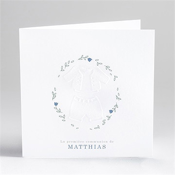 Faire-part communion tendre profil