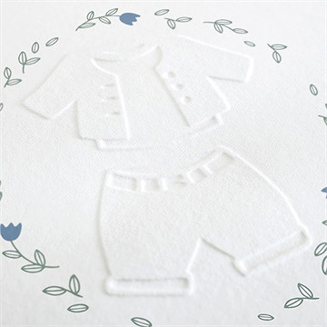 Faire-part communion tendre profil - Détail du faire-part