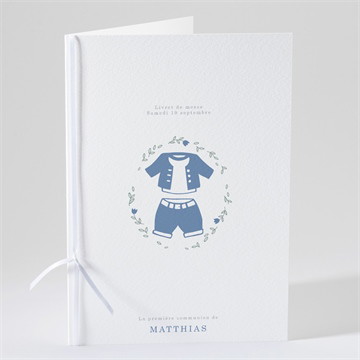 Livret de messe communion tendre profil étui