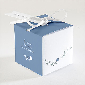 Boîte de dragées communion tendre profil - Dos de la boîte