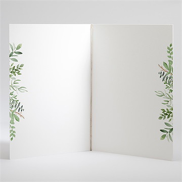 Livret de messe mariage nature chic - Intérieur du livret