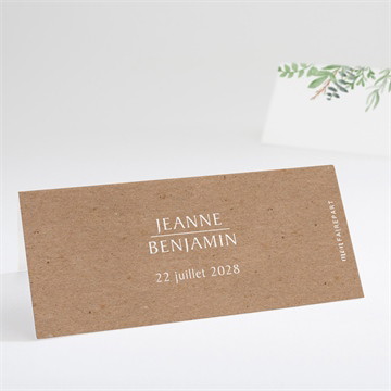 Marque-place mariage nature chic