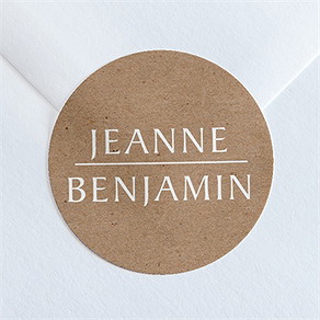 Sticker mariage nature chic