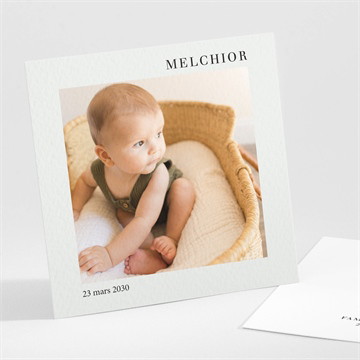 Faire-part naissance petit portrait