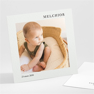 Faire-part naissance petit portrait
