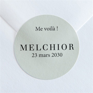 Sticker naissance petit portrait