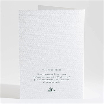 Livret de messe mariage poésie d'aquarelle - Dos du livret