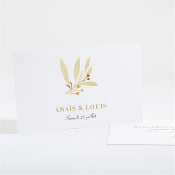 Carton d'invitation mariage nature et lumière