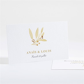 Carton d'invitation mariage nature et lumière