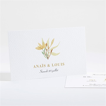 Carton réponse mariage nature et lumière