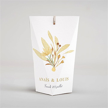 Boîte surprise mariage nature et lumière - Dos de la boîte