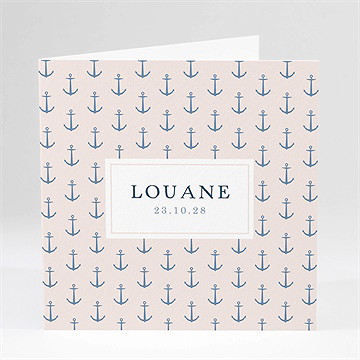 Faire-part naissance motifs marins