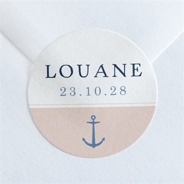 Sticker naissance motifs marins
