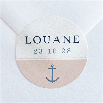 Sticker naissance motifs marins