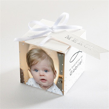 Boîte de dragées baptême belle âme