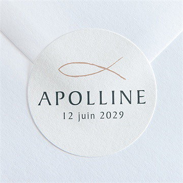Sticker baptême jolie sagesse