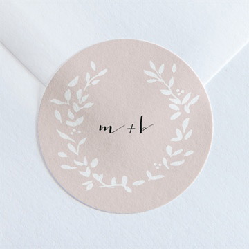 Sticker mariage médaillon