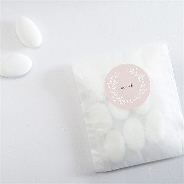 Sticker mariage médaillon - Mise en situation