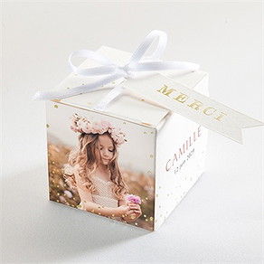 Boîte de dragées communion jolies grâces