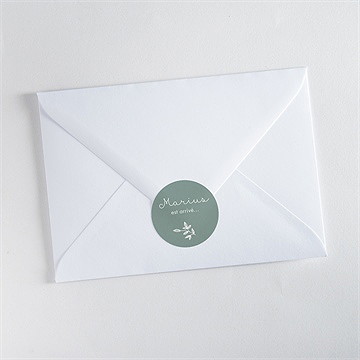 Sticker naissance cadre photo simple - Mise en situation