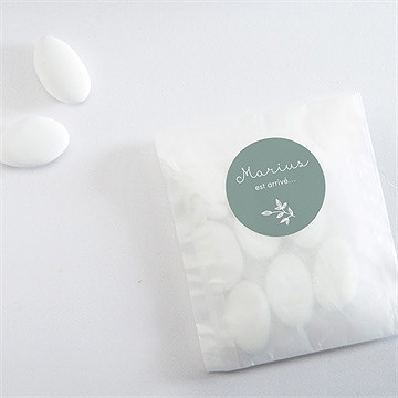 Sticker naissance cadre photo simple - Mise en situation