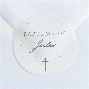 Sticker baptême lumière !