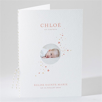 Livret de messe baptême subtil tressage