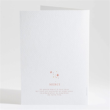 Livret de messe baptême subtil tressage - Dos du livret