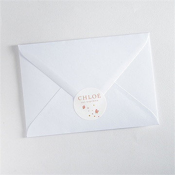 Sticker baptême subtil tressage - Mise en situation