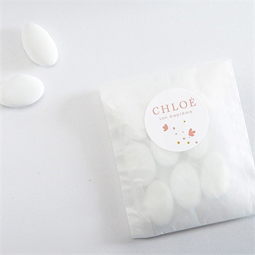 Sticker baptême subtil tressage - Mise en situation