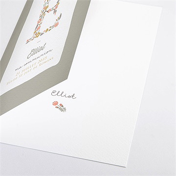 Livret de messe communion signature florale - Détail du livret