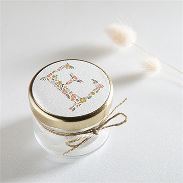 Sticker communion signature florale - Mise en situation