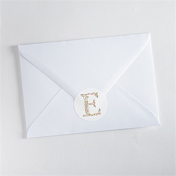 Sticker communion signature florale - Mise en situation